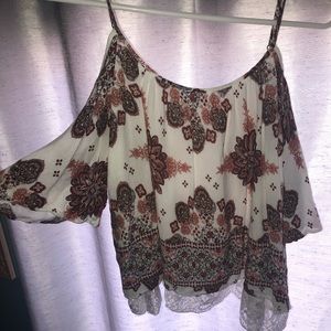 Semi- off the shoulder blouse